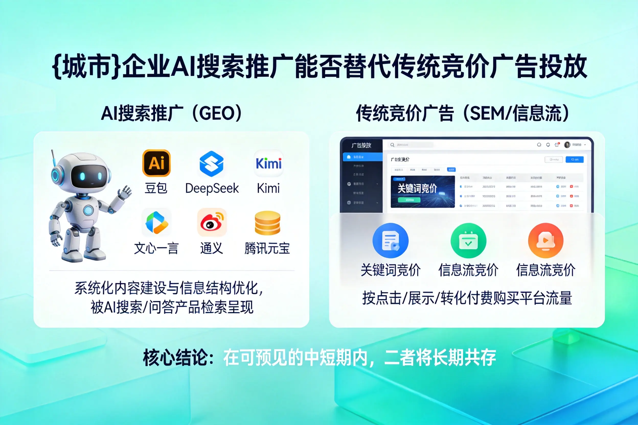 毕节企业AI搜索推广能否替代传统竞价广告投放