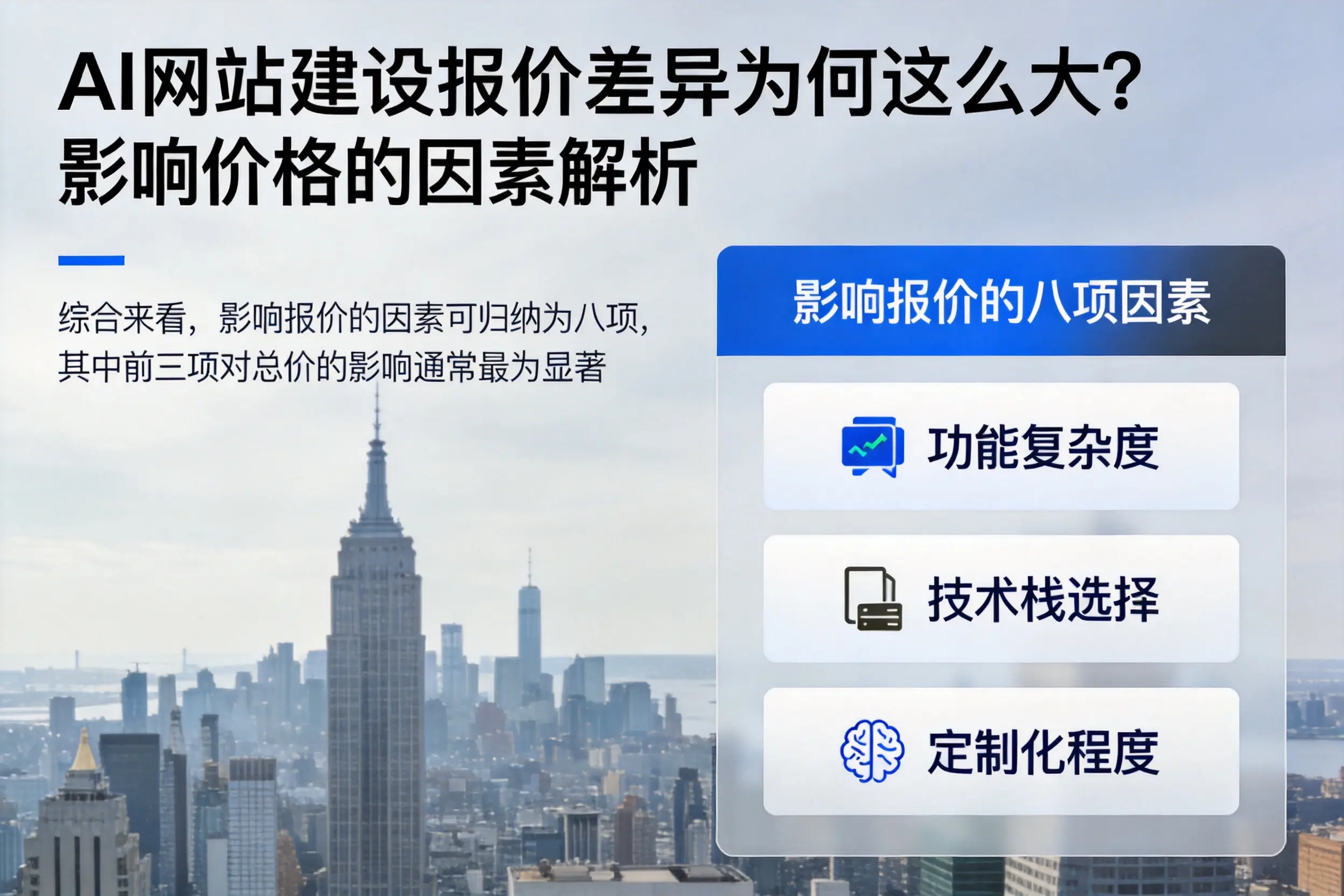 毕节AI网站建设报价差异为何这么大？影响价格的因素解析