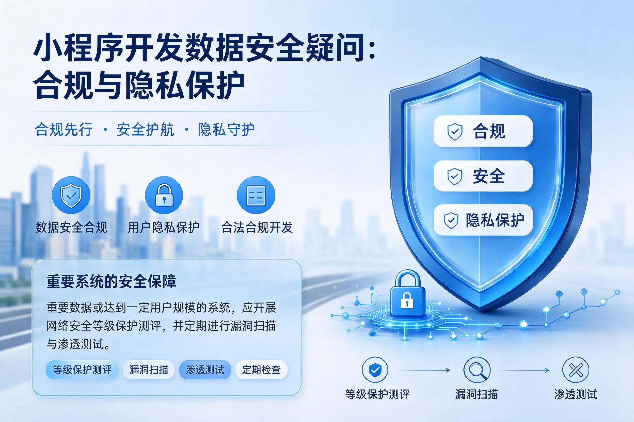 毕节小程序开发数据安全疑问：合规与隐私保护