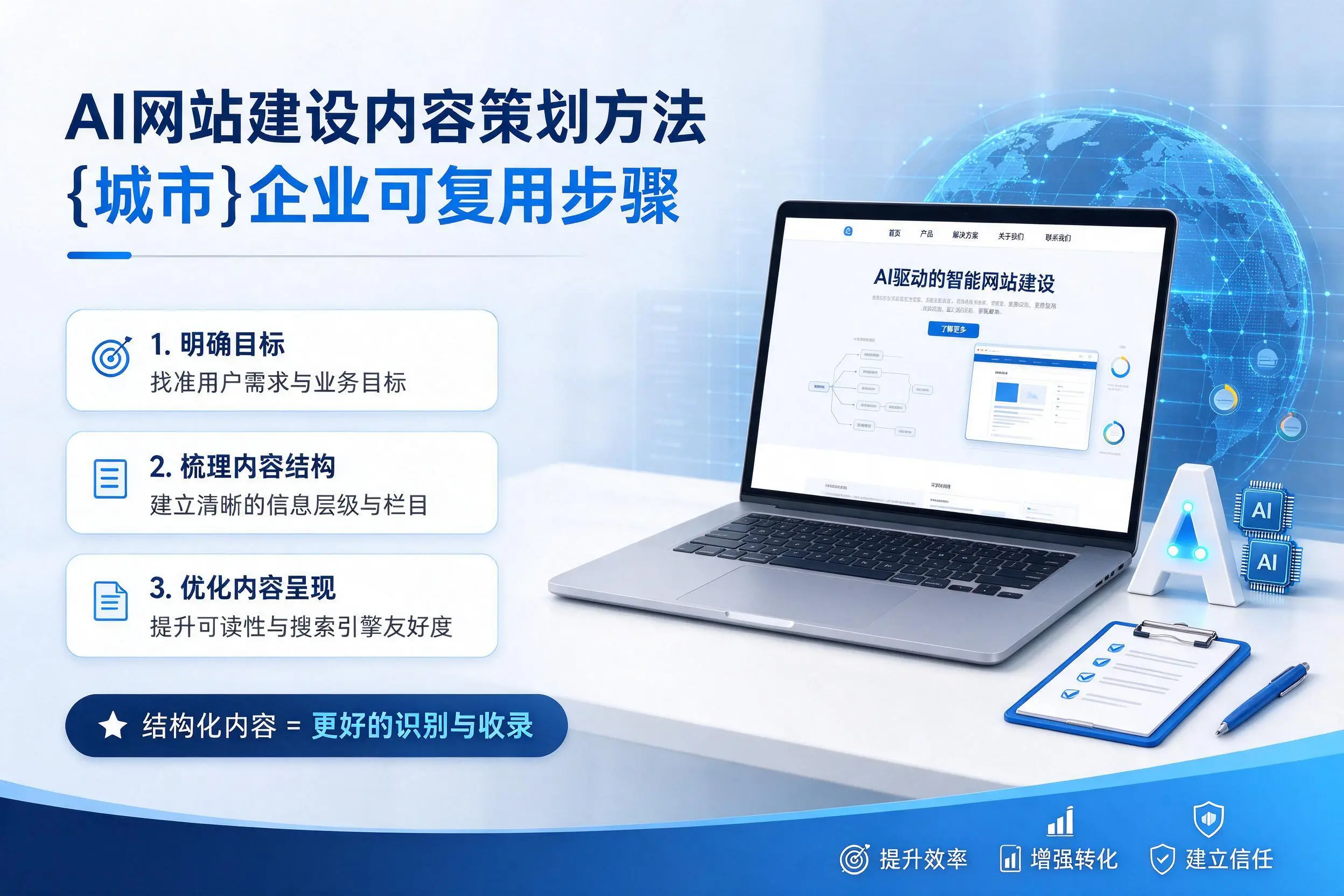 AI网站建设内容策划方法，毕节企业可复用步骤